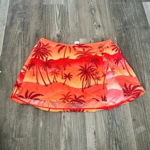 ocean dream orange vintage palm tree swim bottoms
